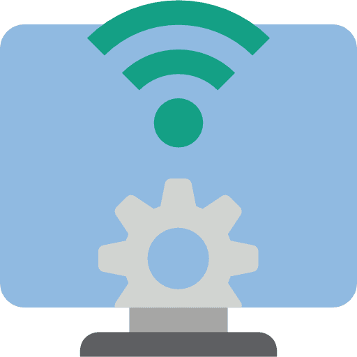 Monitor function computer screen icon