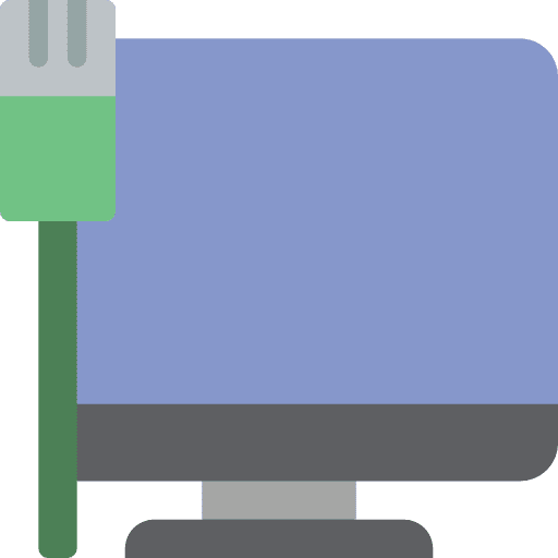 Monitor television electronics screen icon