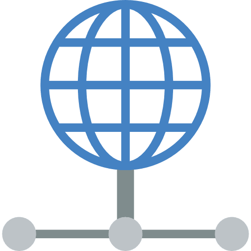 Network communication network worldwide icon