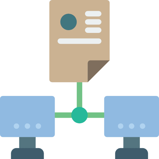 Sharing sharing networking file icon