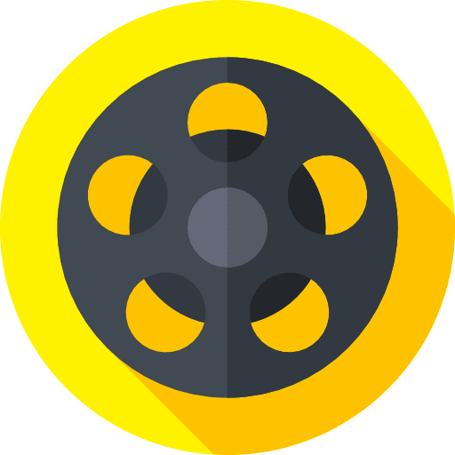Film reel film reel video player film icon