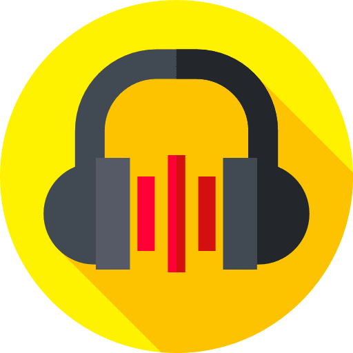 Headphones audio electronics sound icon