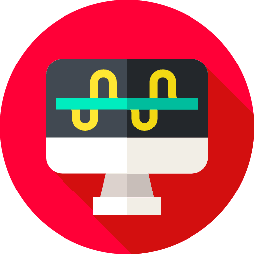 Audio editing music and multimedia computer sound icon