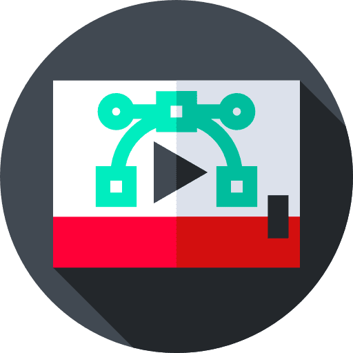 Vector music and multimedia art and design edit tools icon