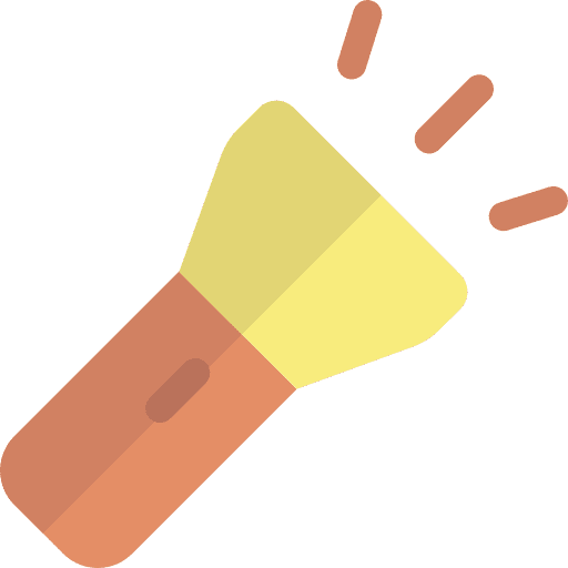 Torch investigation security dark icon