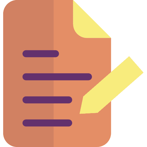 Writing pen paper business and finance icon