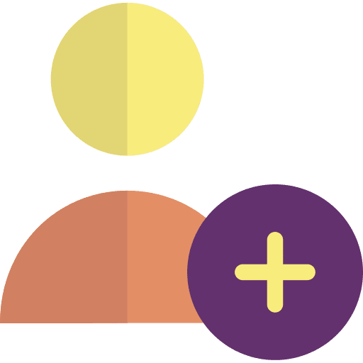 Add user people signup member icon