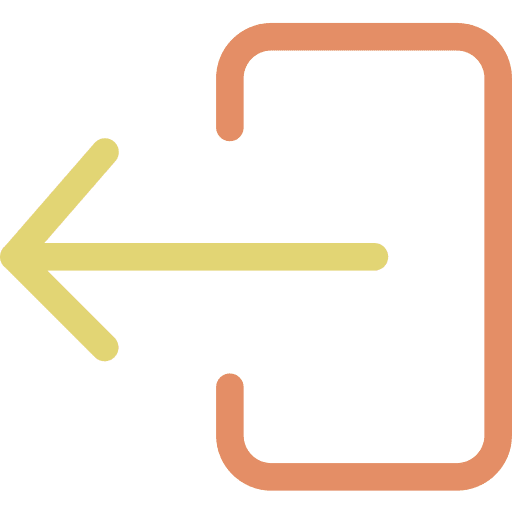 Log out exit multimedia left arrow icon