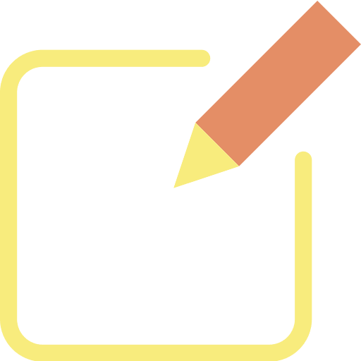 Pen draw pencil square icon