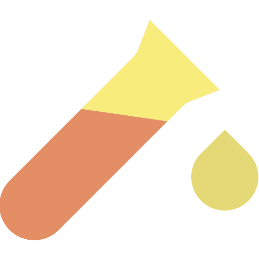 Tube chemical science flasks icon
