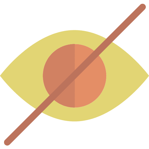 Blind ophthalmology optical blind icon