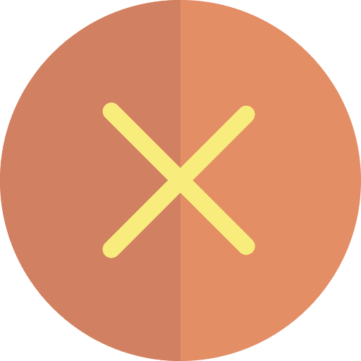 Cancel ko error signs icon