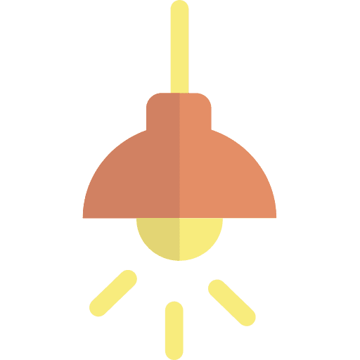 Lamp light lightbulb idea icon