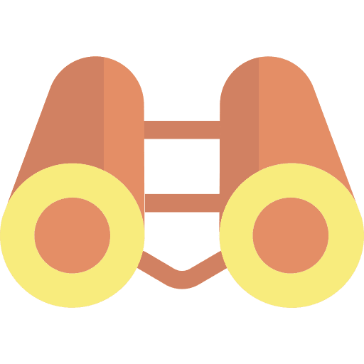Binocular binoculars spy tools and utensils icon