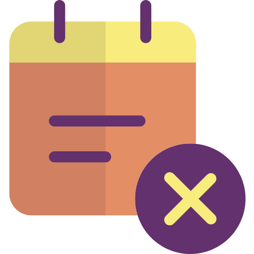 Calendar cancel event tools tool icon