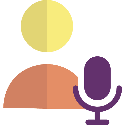 User attention support headphones icon