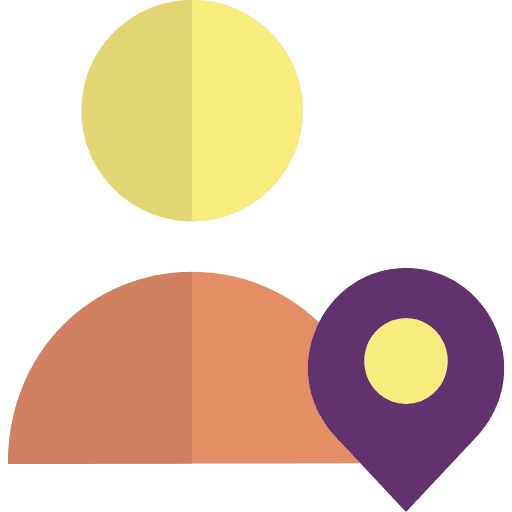 User user location maps and location icon