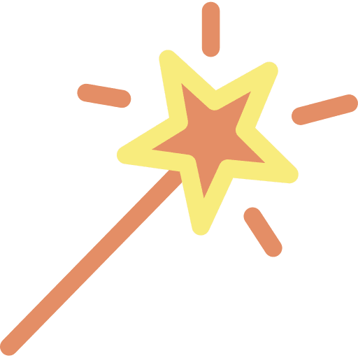 Wand wizard graphic design wand icon