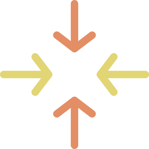 Compress compressed geometrical four icon