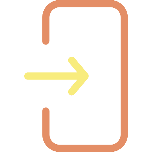 In login arrows in icon