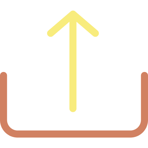 Upload up arrow multimedia option arrow icon