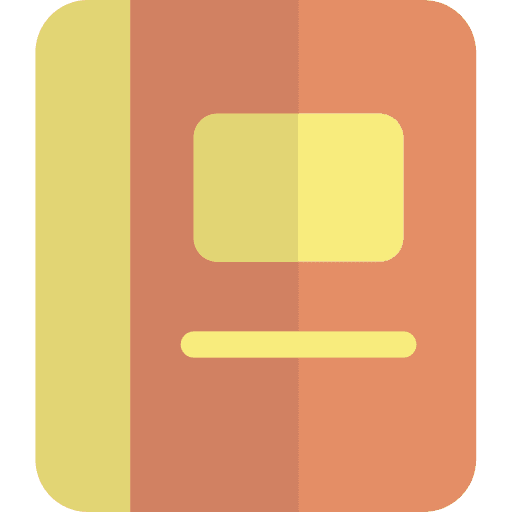 Diary reader files and folders school material icon