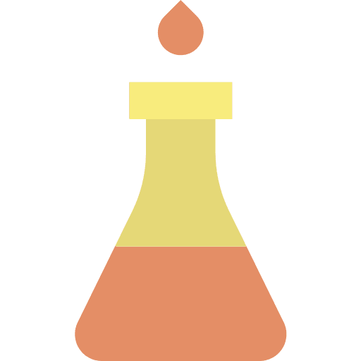 Flask laboratory drop lab icon