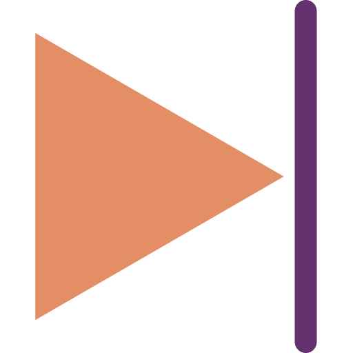 Forward triangular forward arrow icon