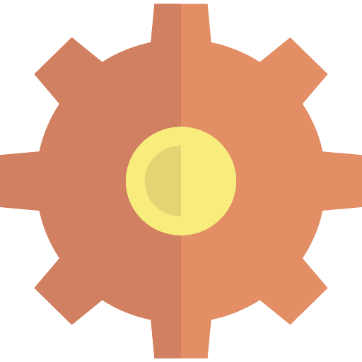 Gear business and finance wheels interface icon