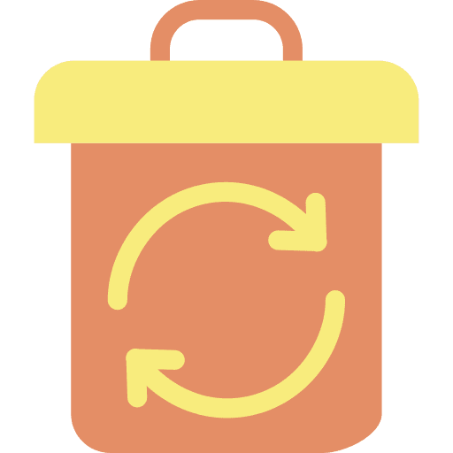 Recycle circle arrows can recycle icon