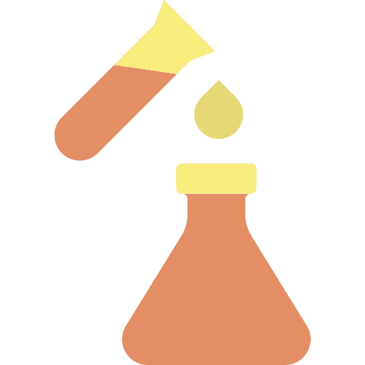 Test tube laboratory chemistry flasks icon
