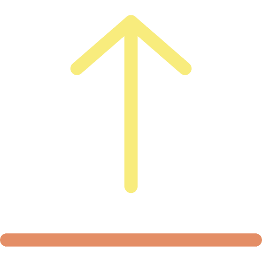 Up arrow web page upload buttons icon