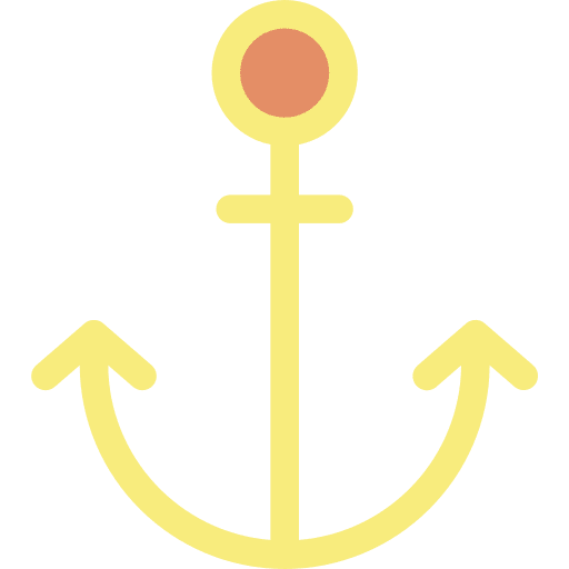 Anchor tool navigation web programming icon