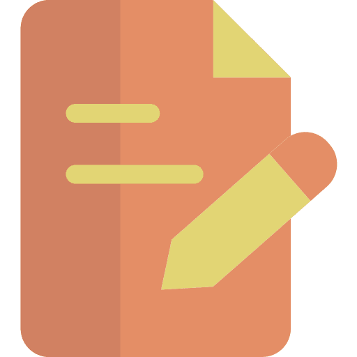 Writing paper document writing icon