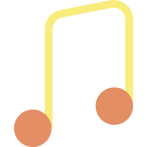 Note musical note music player interface icon