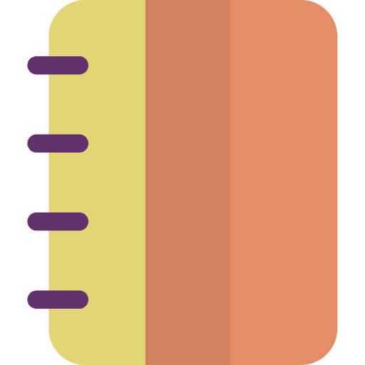 Notebook agenda address book interface icon