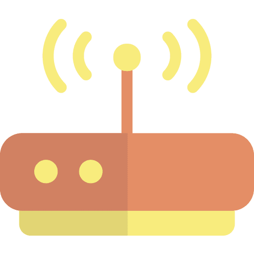 Router communications wireless internet connectivity icon