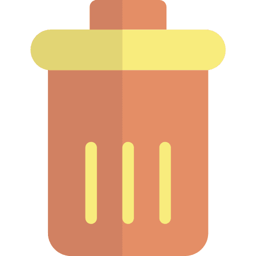 Trash garbage tools and utensils trash icon