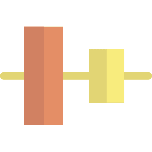 Center align graphic design interface horizontal icon