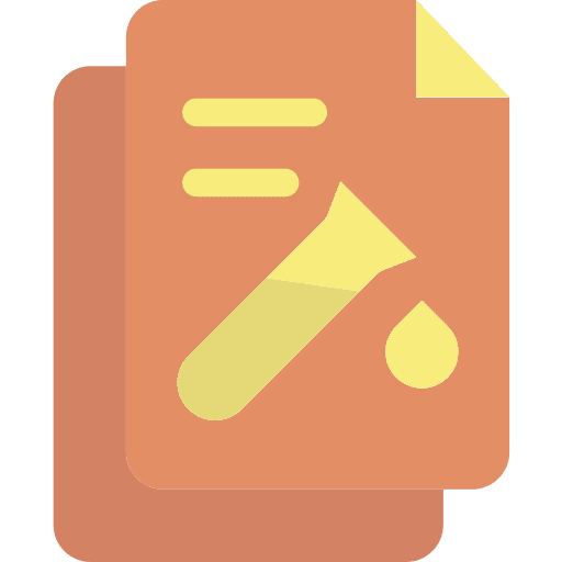 Chemistry drop file document icon