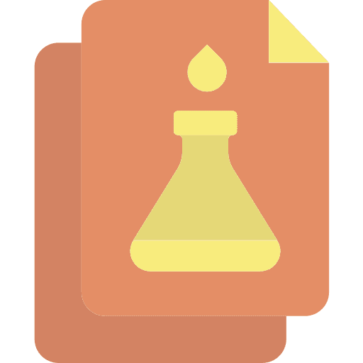 Chemistry tube chemistry scroll icon