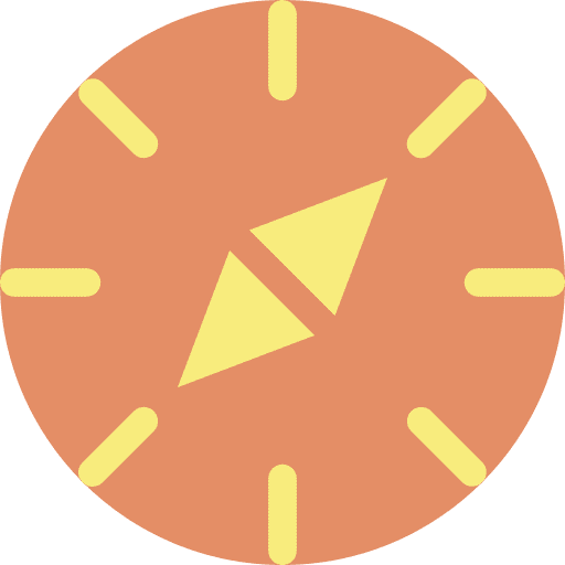 Compass compass cardinal points tools and utensils icon