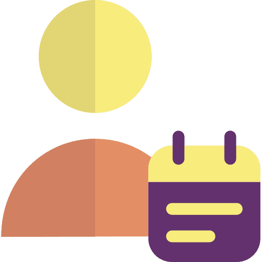 User time and date user day icon