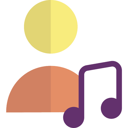 User user musical note music icon