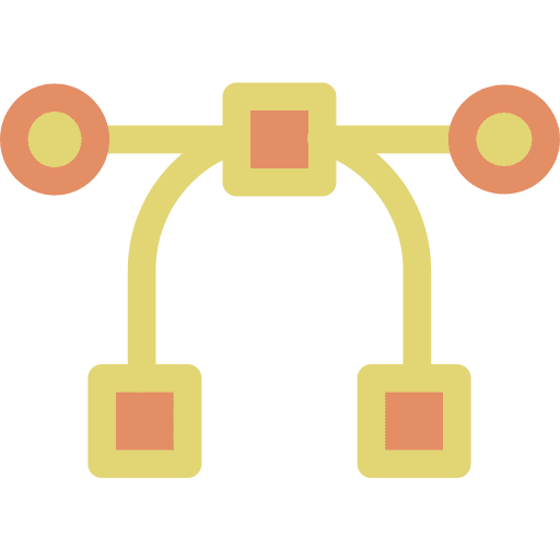 Anchor point nodes tool software icon