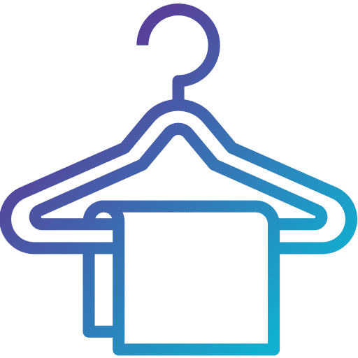 Hanger cleaning wellness hanger icon