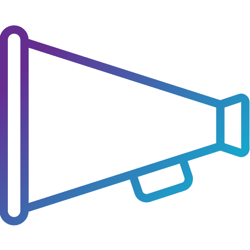 Megaphone announcer communications protest icon