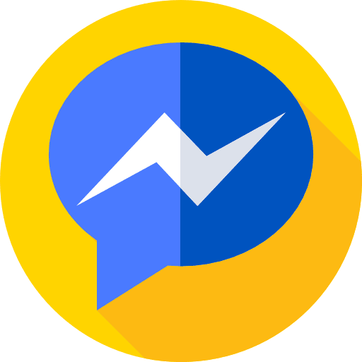 Messenger brands and logotypes chat social network icon