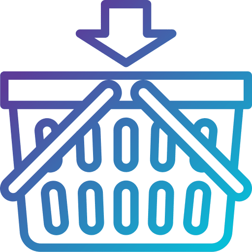 Shopping basket container basket purchase icon