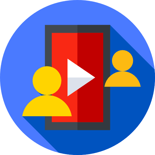 Youtube people interface communications icon